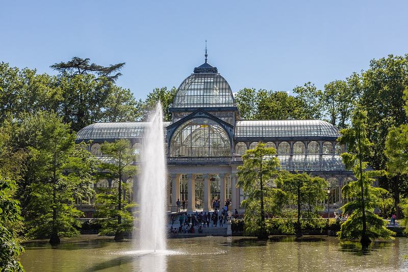 El Palacio de Cristal en el parque del Retiro